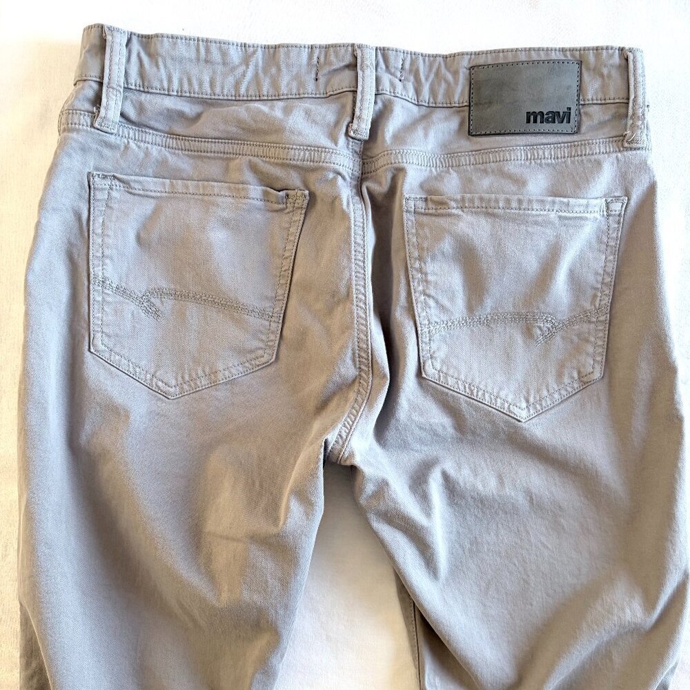 Mavi grey pants 32X30 slim straight leg stretch cotton - Picture 8 of 10